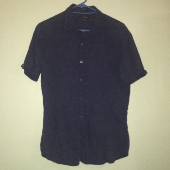 Blue Button Up - Picture 2 of 3